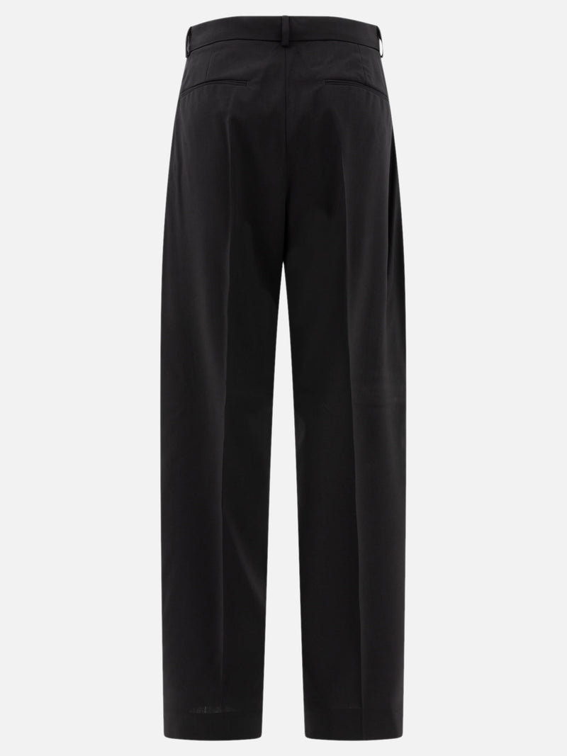 Vietti Max Mara Sportmax Pantaloni oversize in lana stretch Black Friday Prezzi