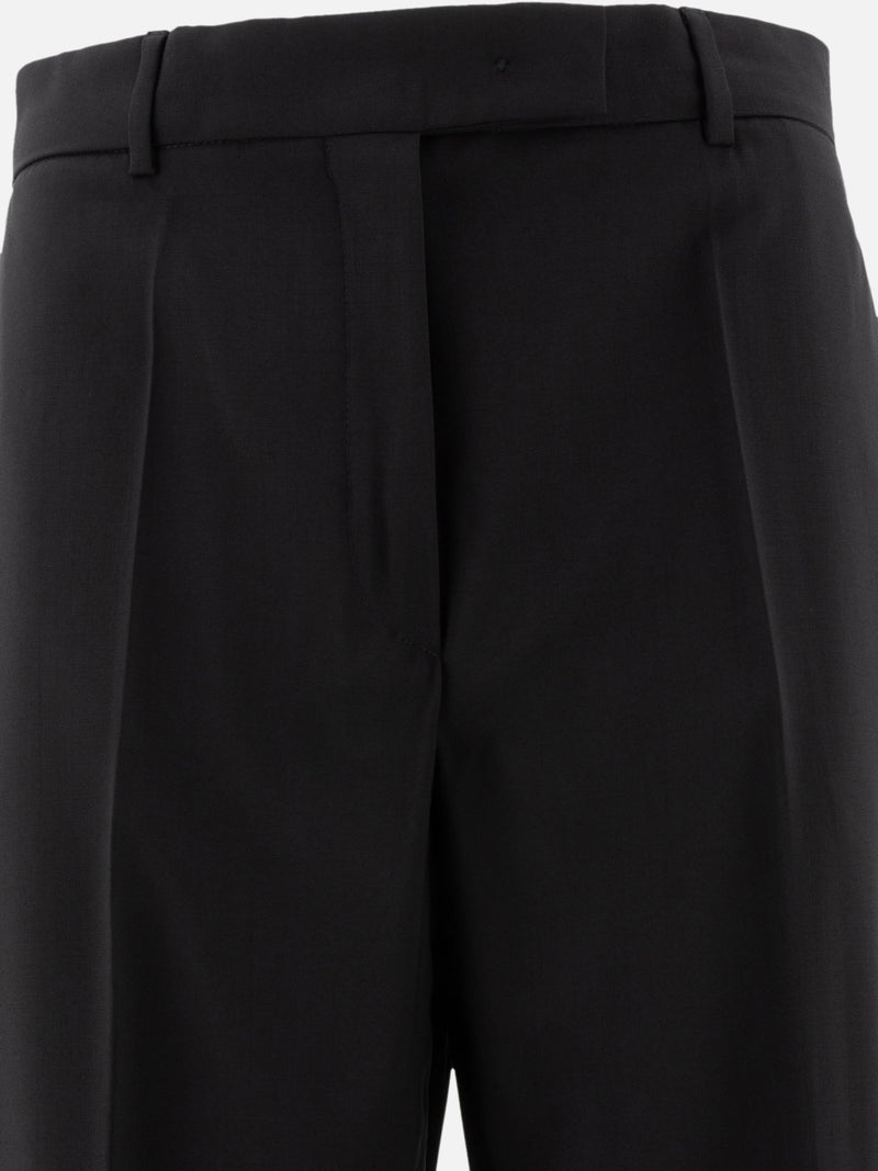 Vietti Max Mara Sportmax Pantaloni oversize in lana stretch Black Friday Prezzi