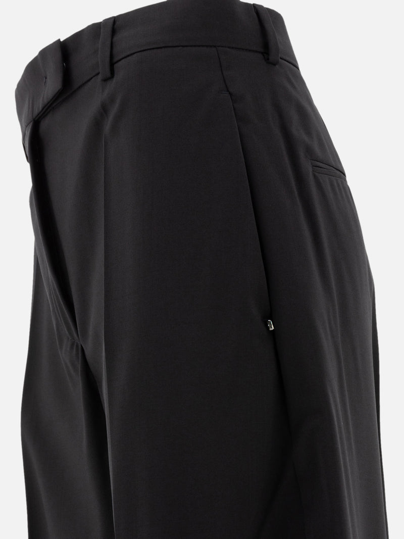 Vietti Max Mara Sportmax Pantaloni oversize in lana stretch Black Friday Prezzi