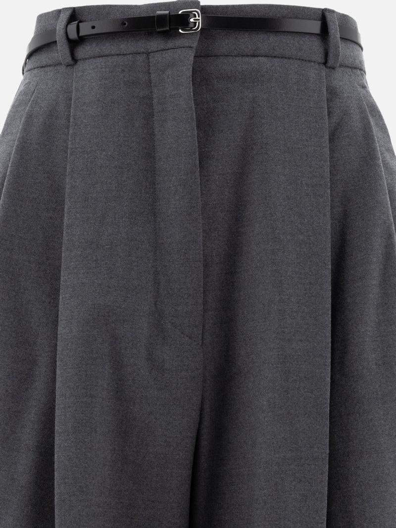 Vietti Max Mara Sportmax Pantaloni oversize in lana stretch Saldi Di Fabbrica