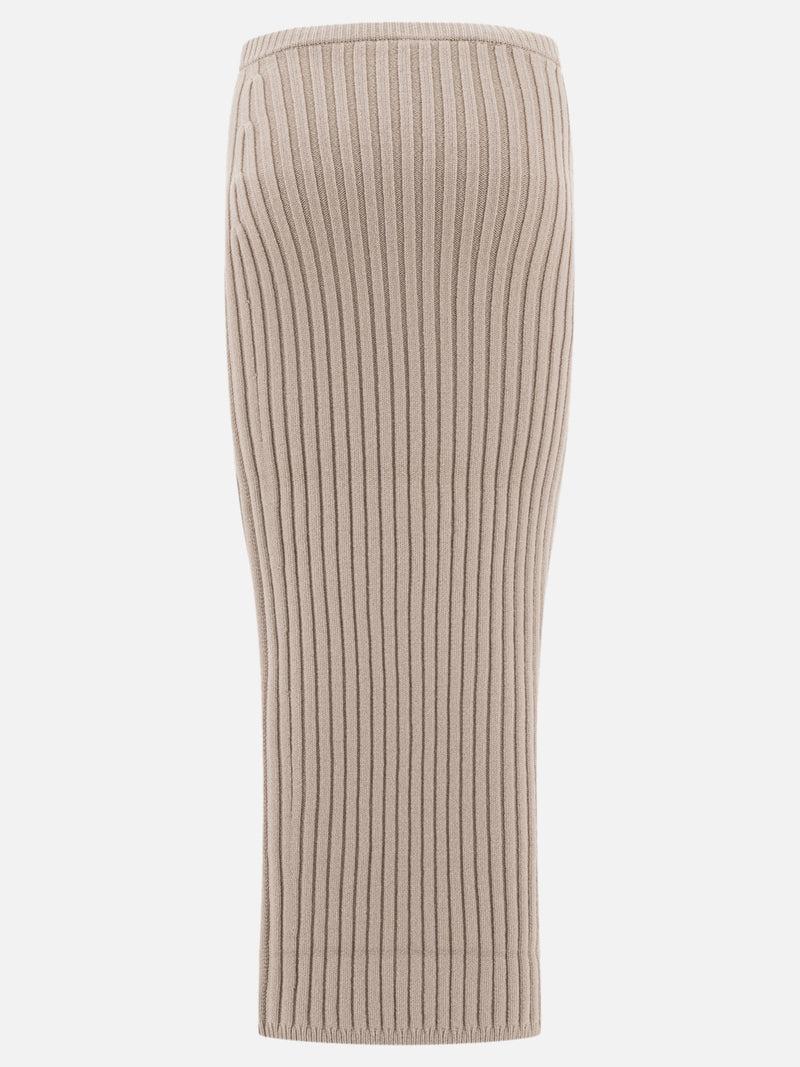 Vietti Max Mara Gonna in maglia di lana e cashmere Nuova