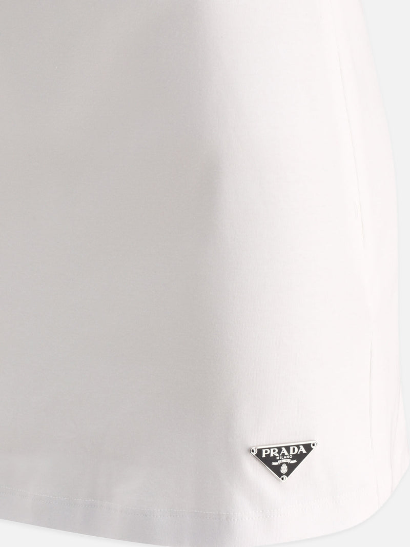 Vietti Prada Gonna con logo triangolo Italy