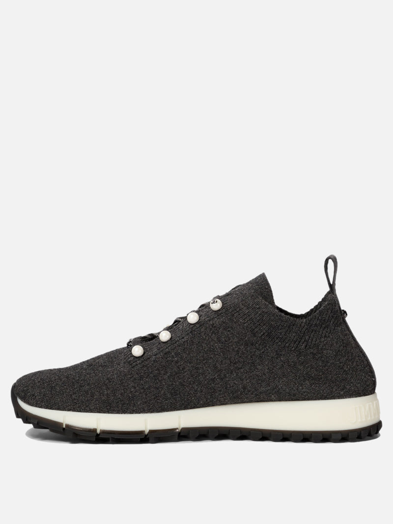 Vietti Jimmy Choo Sneaker in cashmere "Veles" Vendita Economica