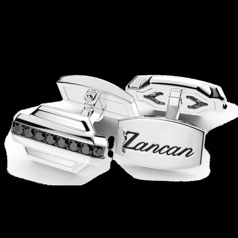 Zancan Gemelli Zancan in argento con pietre nere