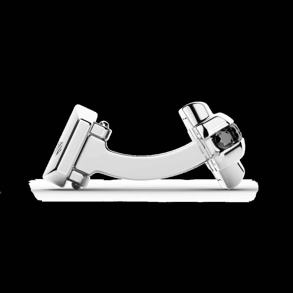 Zancan Gemelli Zancan in argento con pietre nere Vendite Flash