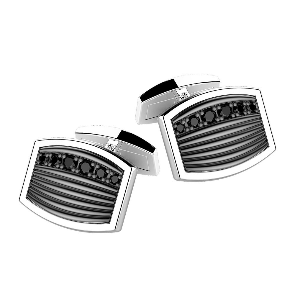 Zancan Gemelli Zancan in argento con pietre nere