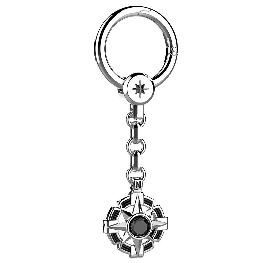 Zancan Portachiavi Zancan in argento con onice