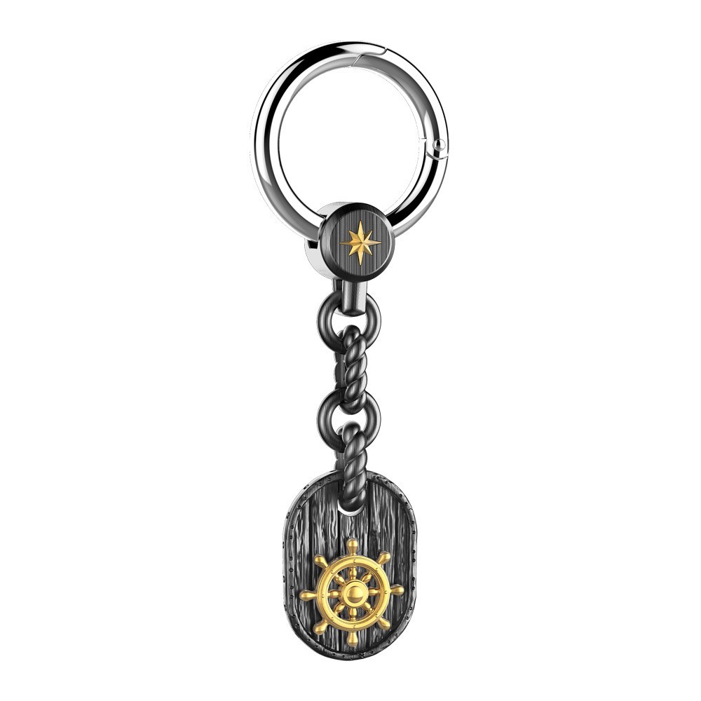 Zancan Portachiavi in argento con timone