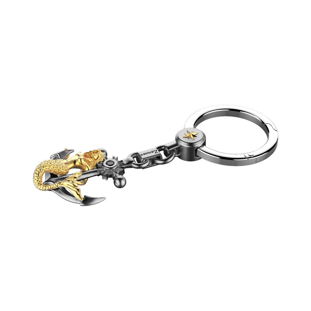 Zancan Portachiavi in argento con sirena