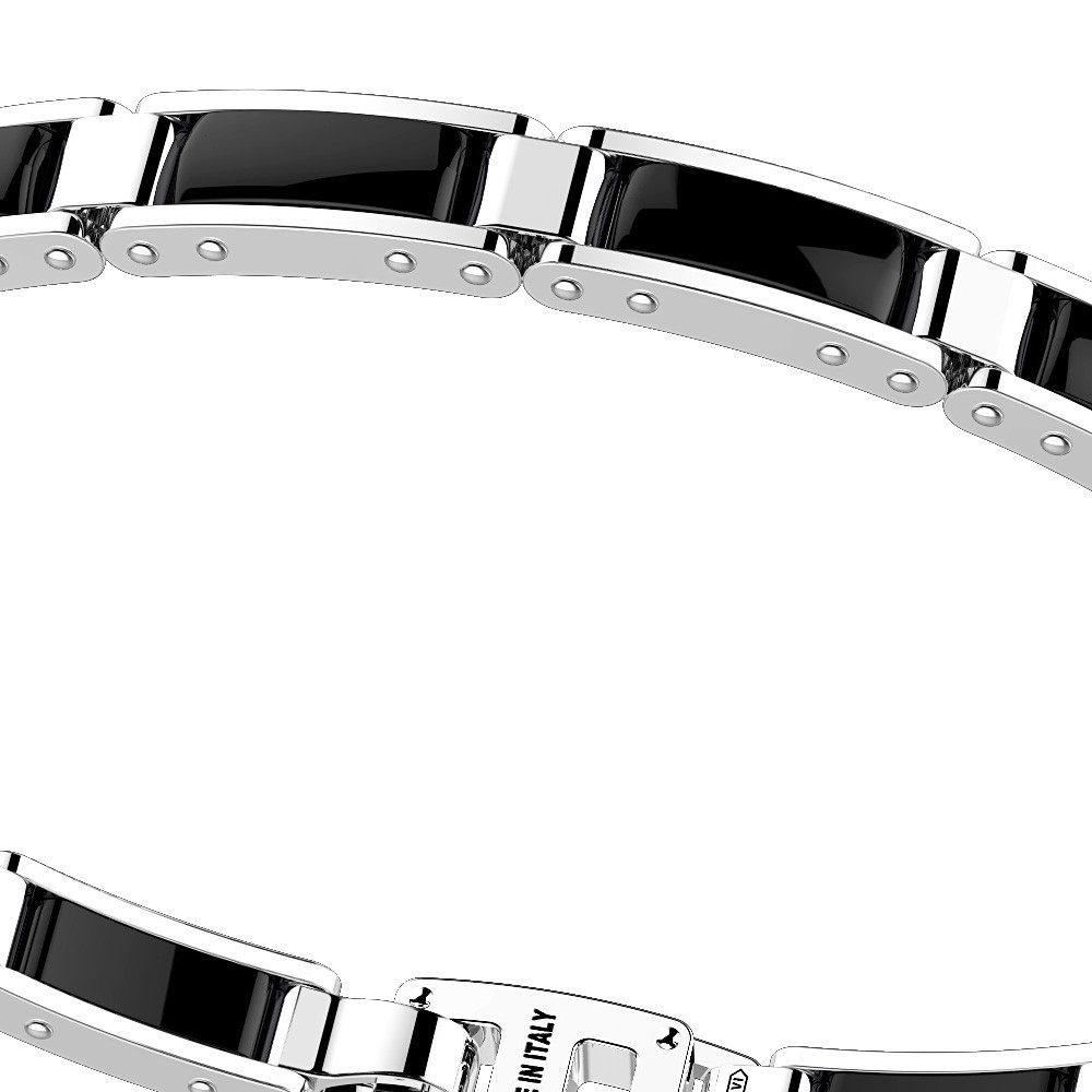 Zancan Bracciale Zancan in argento e ceramica Spedizione Gratuita