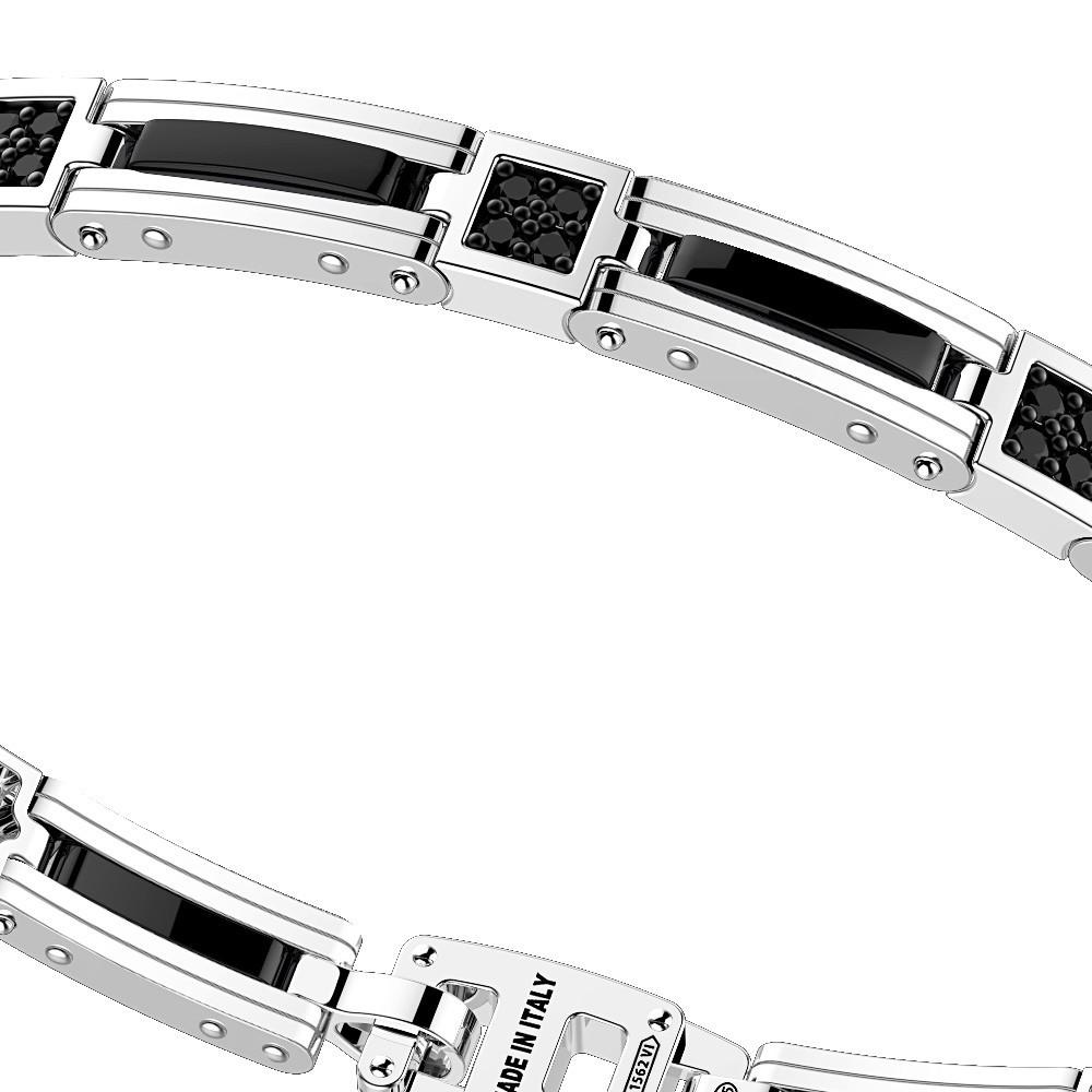 Zancan Bracciale Zancan in argento e ceramica con pietre Acquista Ora