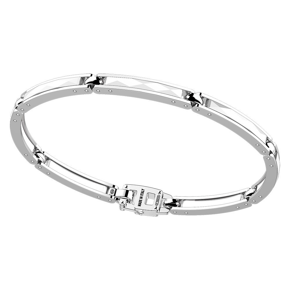 Zancan Bracciale Zancan in argento e ceramica