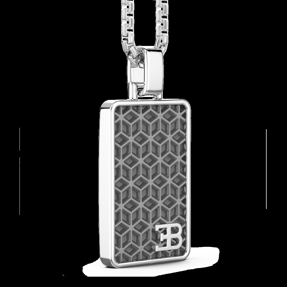 Zancan Collana Bugatti con targa in argento Smaltimento dello stoccaggio