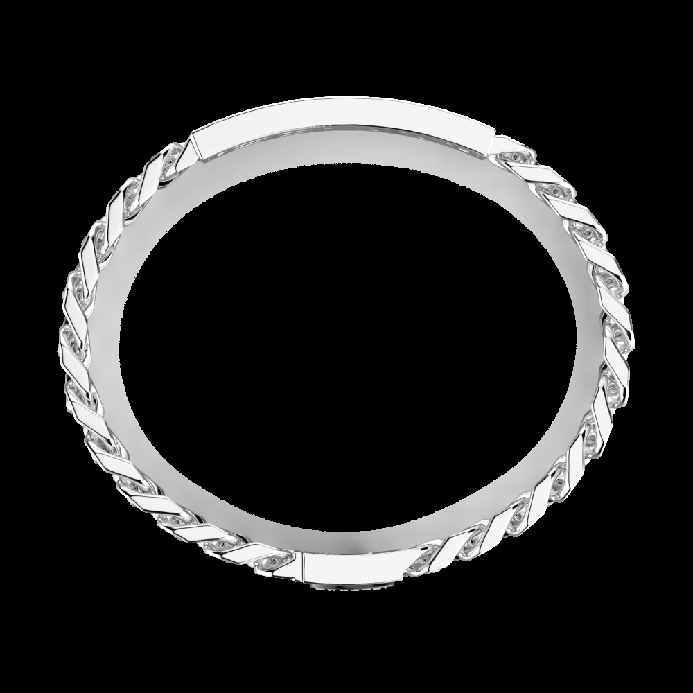 Zancan Bracciale Bugatti groumette in argento 925 con targa centrale Sconto