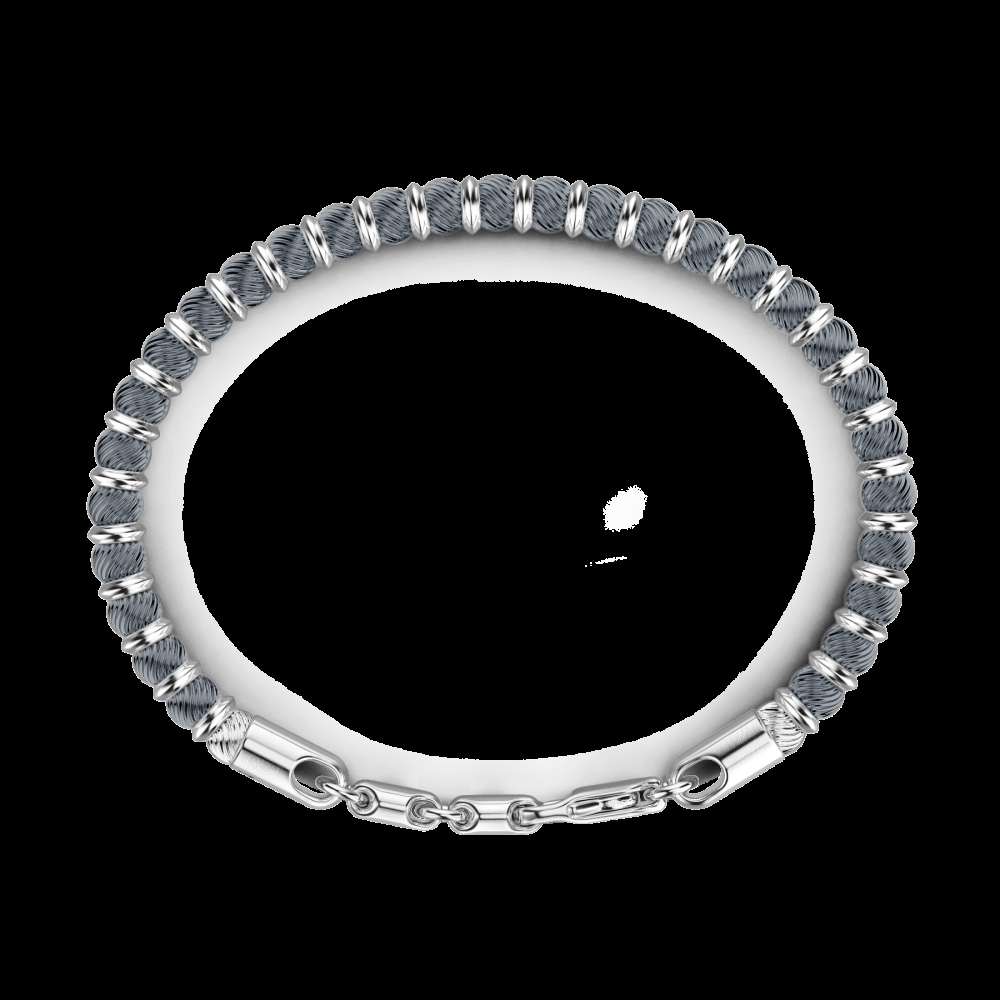 Zancan Bracciale Zancan morbido in argento a sfere Hotsell