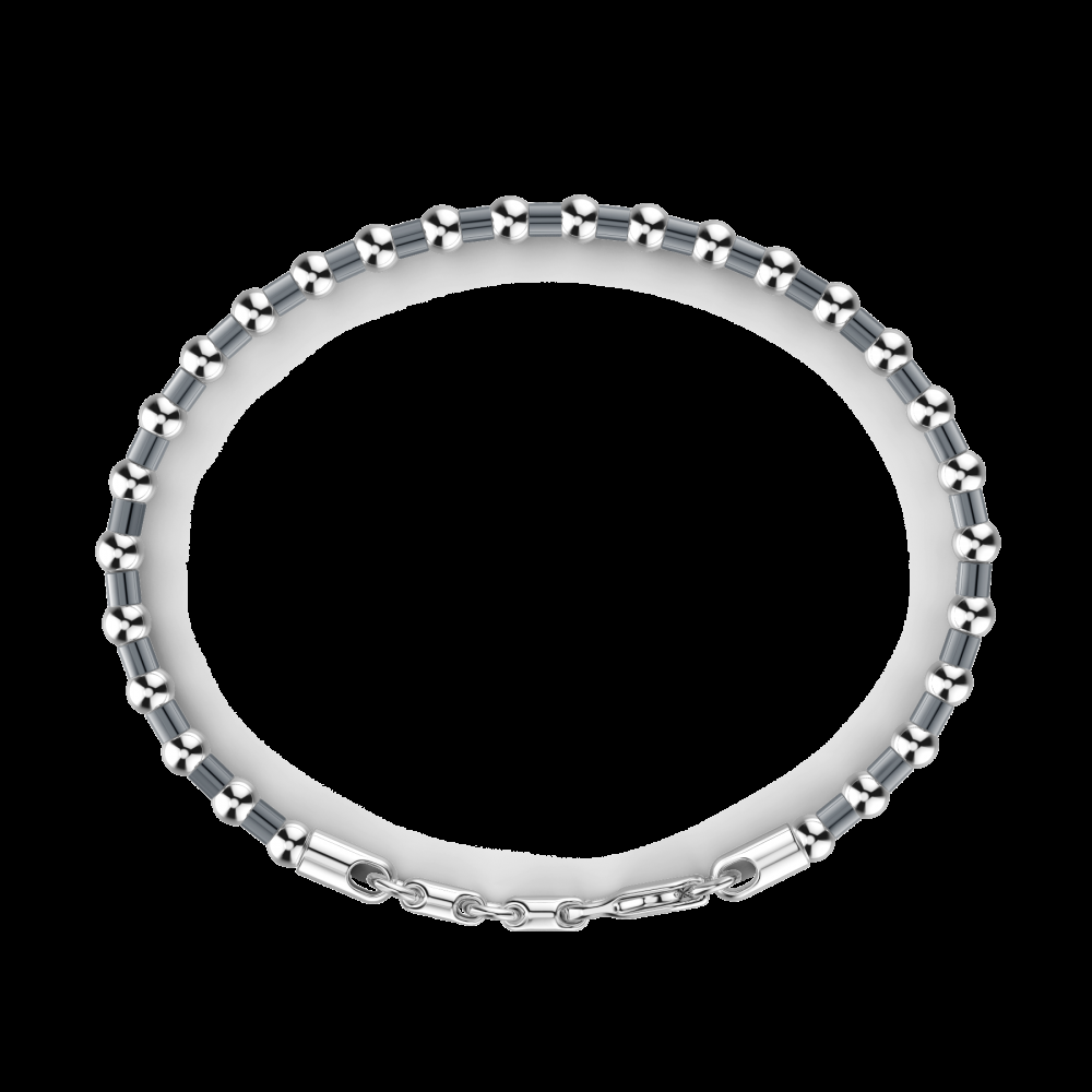 Zancan Bracciale Zancan morbido in argento a sfere 2025