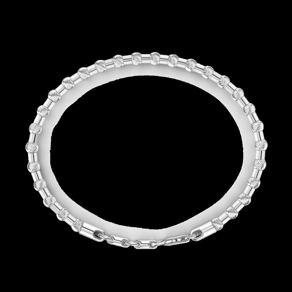 Zancan Bracciale Zancan morbido in argento a sfere Italy