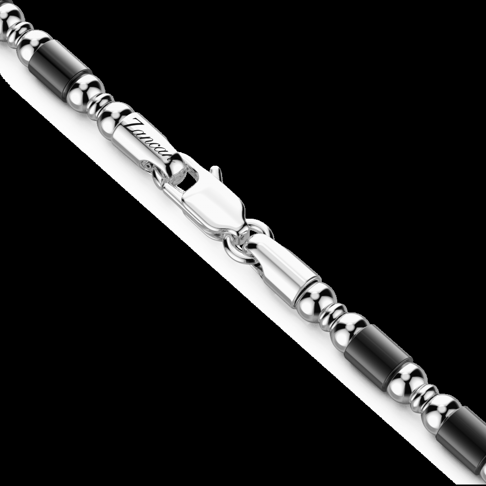 Zancan Collana Zancan morbida in argento a sfere ed elementi tubolari Fino Al -60%
