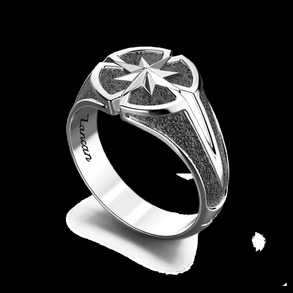 Zancan Anello Zancan in argento con rosa dei venti Presa