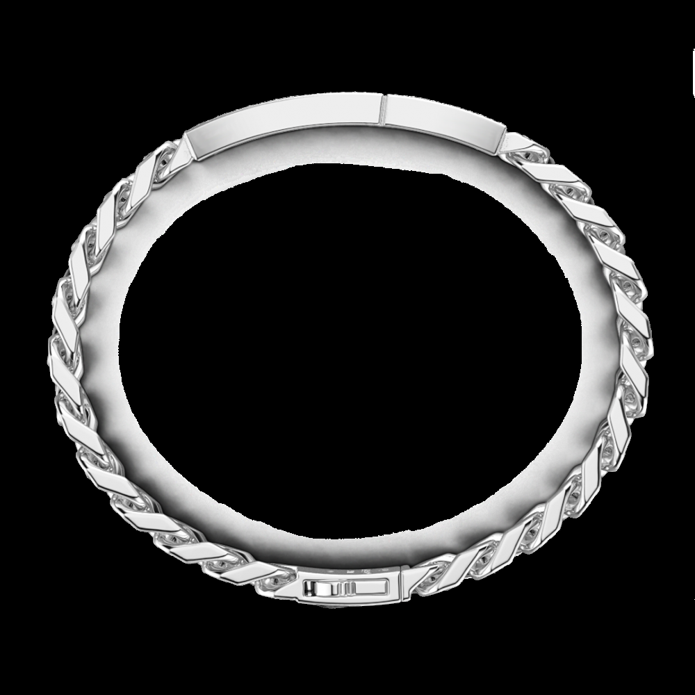 Zancan Bracciale grumetta Zancan in argento con pietre nere Outlet