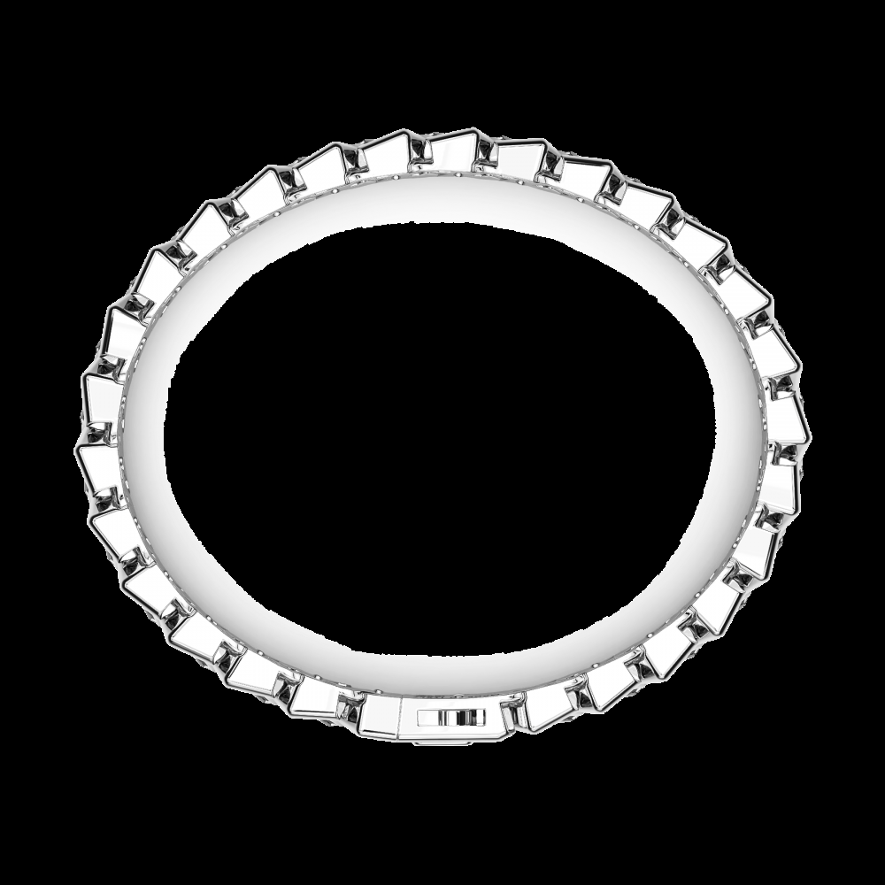 Zancan Bracciale Zancan solo maglia in argento con pietre Promozione Limitata