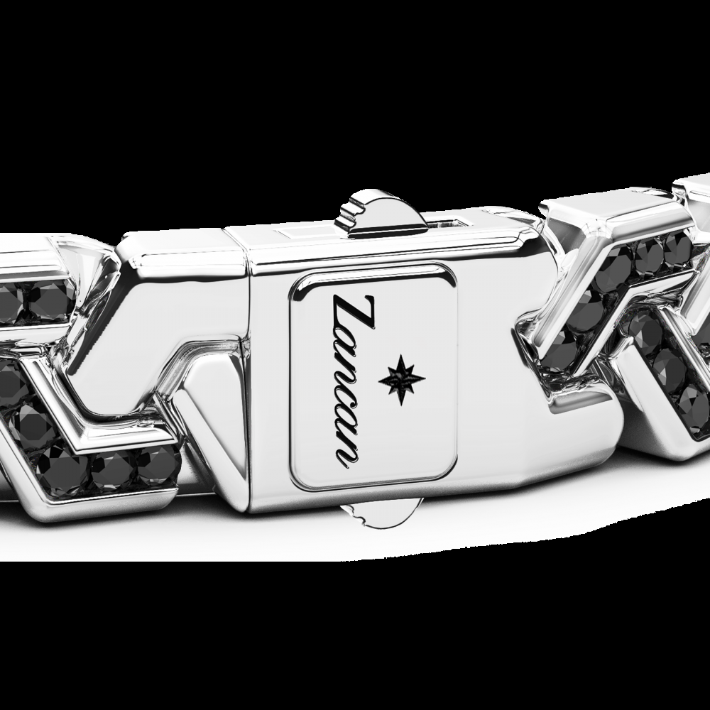 Zancan Bracciale Zancan solo maglia in argento con pietre Promozione Limitata