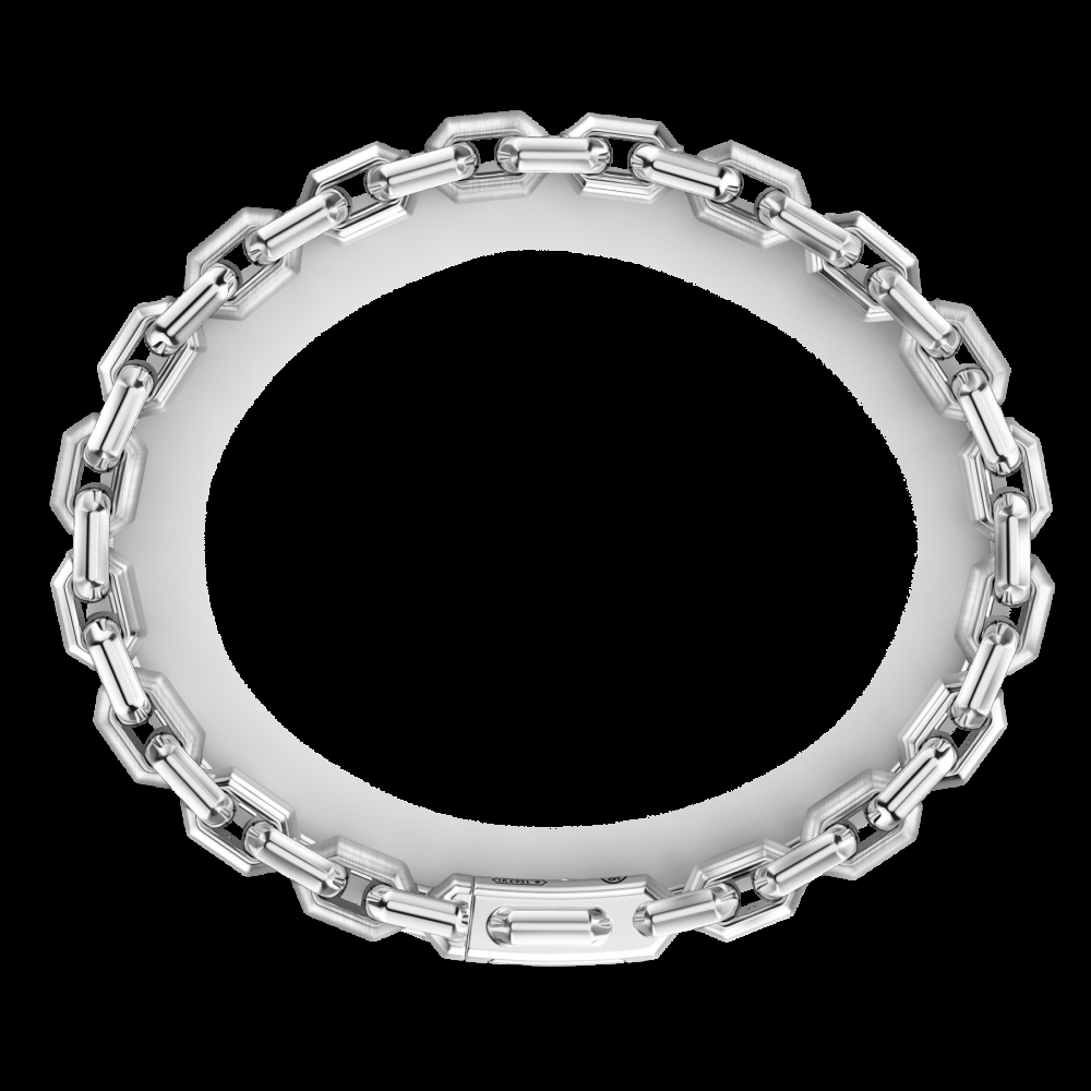Zancan Bracciale solo maglia Zancan in argento con pietre nere Economico