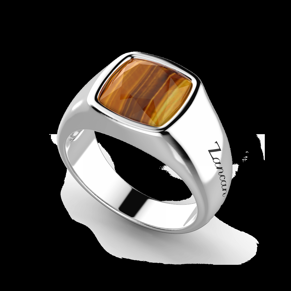Zancan Anello in argento con occhio di tigre 2025