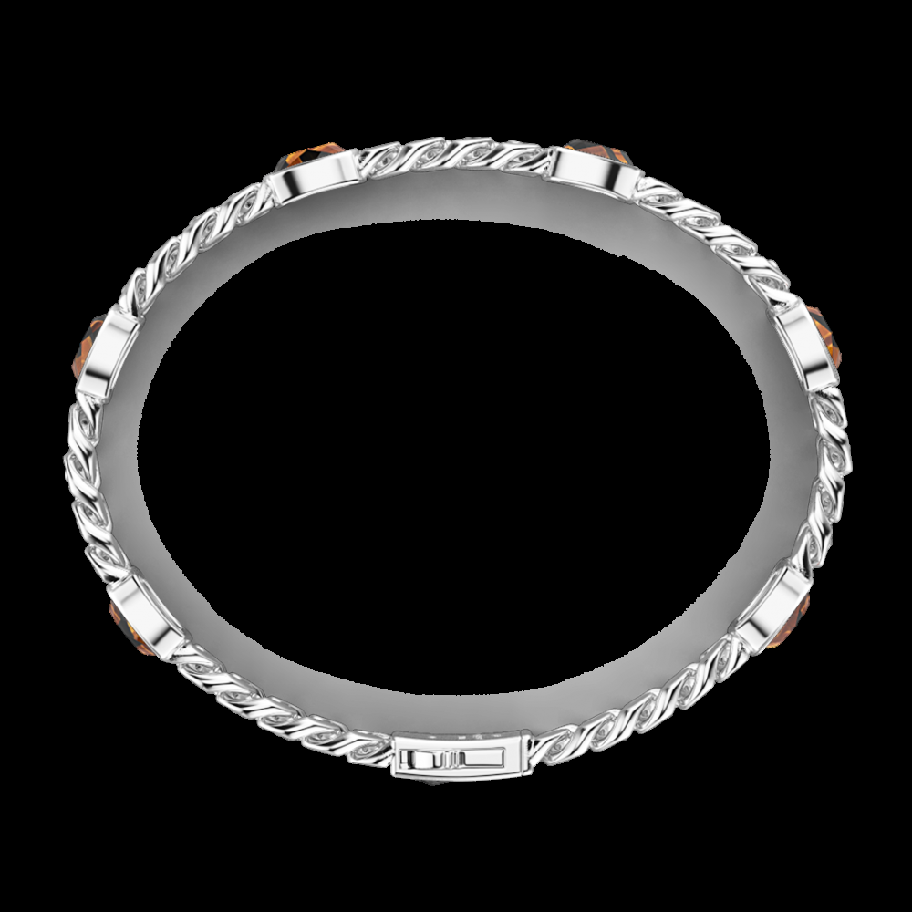Zancan Bracciale a grumette Zancan in argento con pietre occhio di tigre In Linea