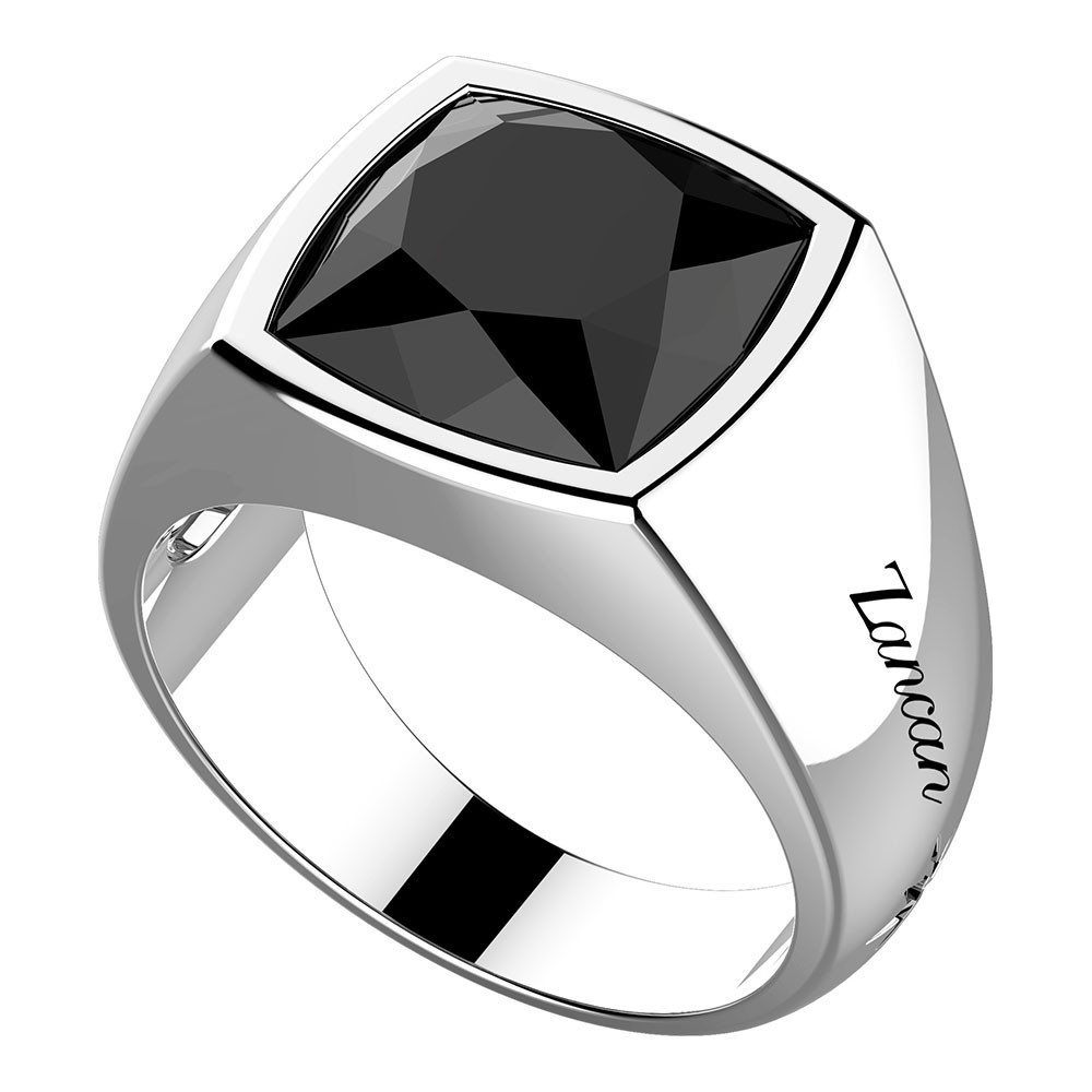 Zancan Anello in argento con grande onice naturale Nuovo