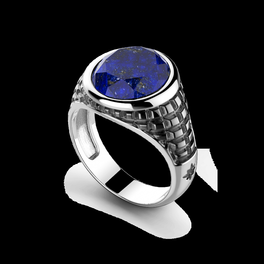 Zancan Anello Zancan in argento con pietra blu Acquista Ora