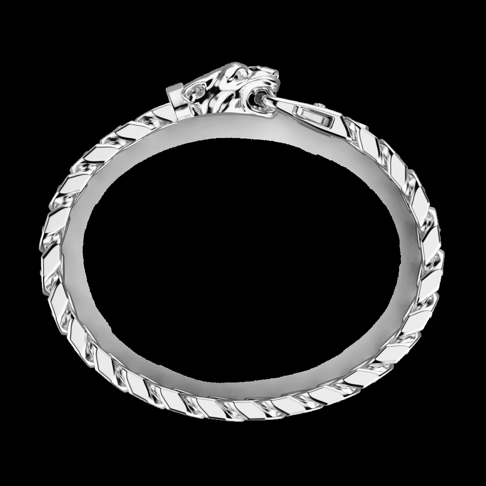 Zancan Bracciale a grumetta Zancan in argento con chiusura a testa di pantera Consegna Veloce