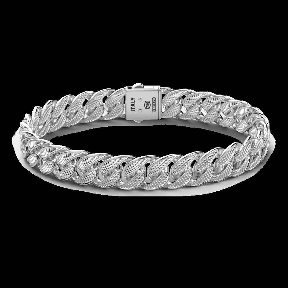 Zancan Bracciale grumetta Zancan in argento con finitura striata