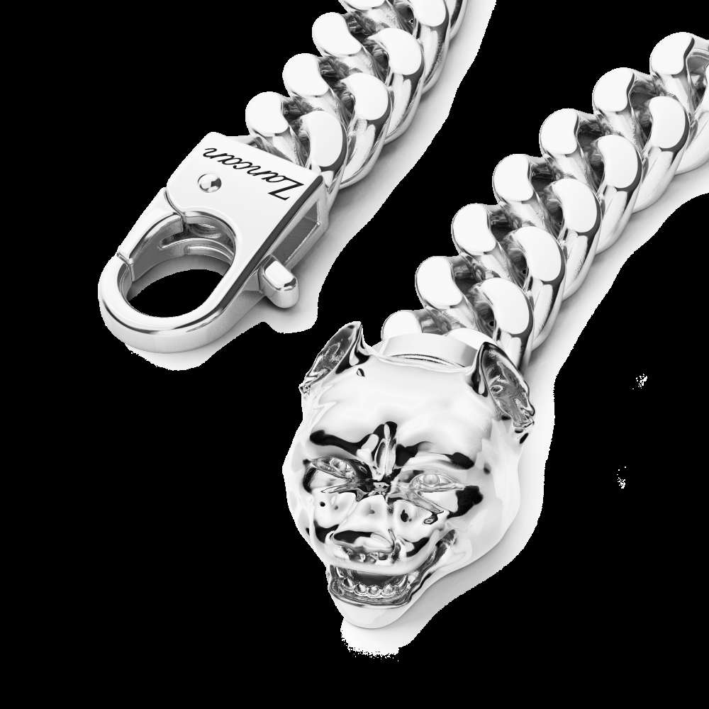 Zancan Bracciale a grumetta Zancan in argento con chiusura a testa di pitbull Fino Al -60%