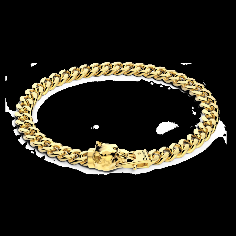 Zancan Bracciale a grumetta Zancan in argento con chiusura a testa di pitbull