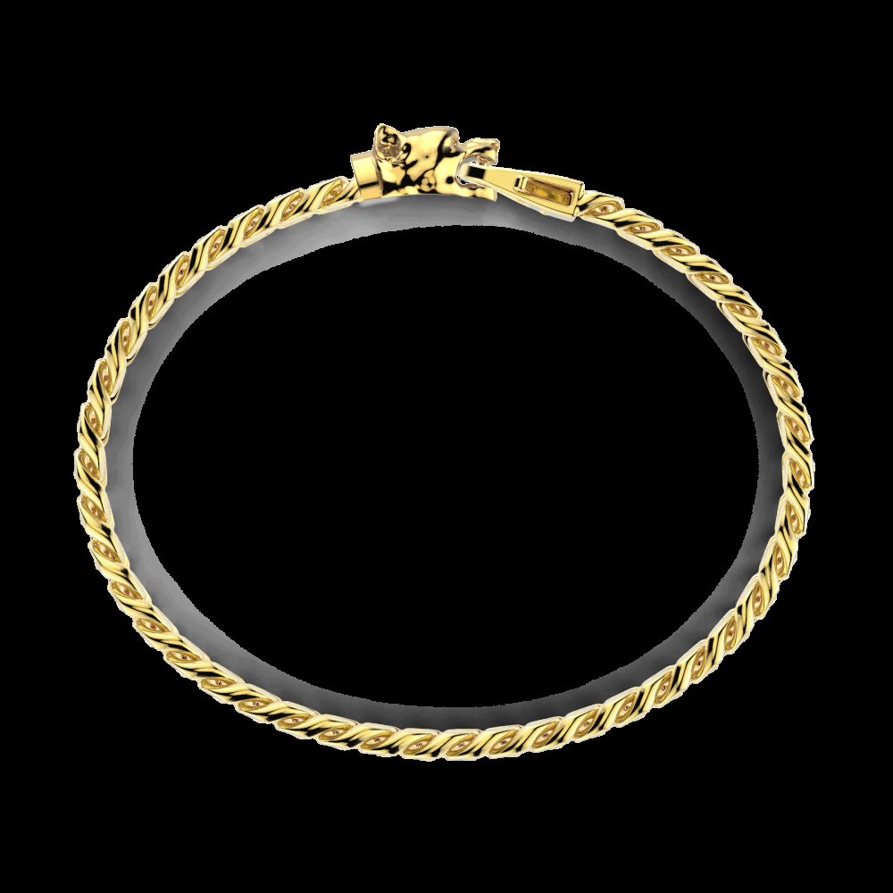 Zancan Bracciale a grumetta Zancan in argento con chiusura a testa di pitbull Liquidazione