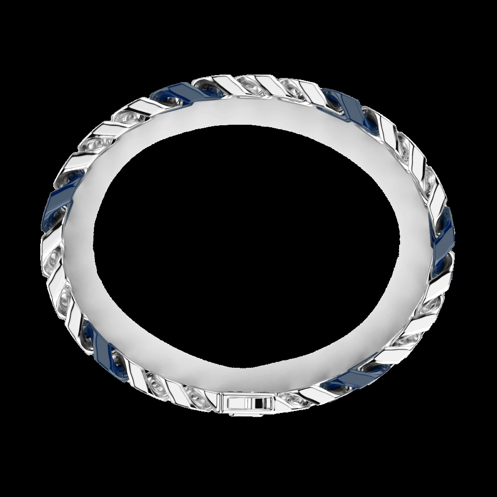 Zancan Bracciale a grumette Zanca in argento e ceramica con maglie smaltate Convenienza
