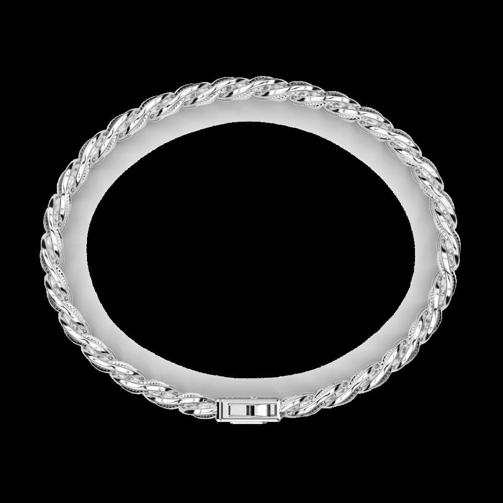 Zancan Bracciale grumetta Zancan in argento con finitura striata in colore nero Economico
