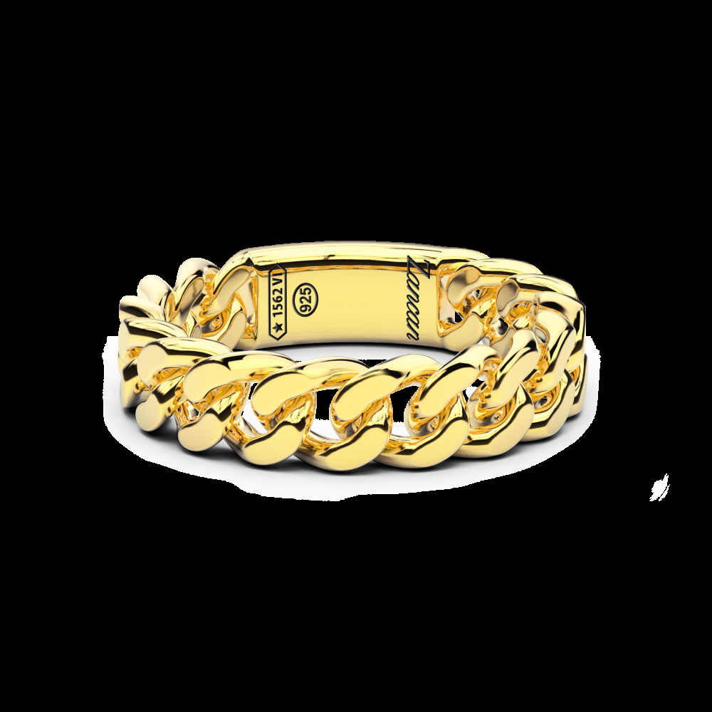Zancan Anello in argento con groumette