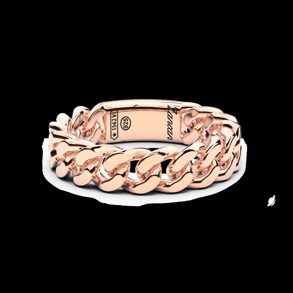 Zancan Anello in argento con groumette