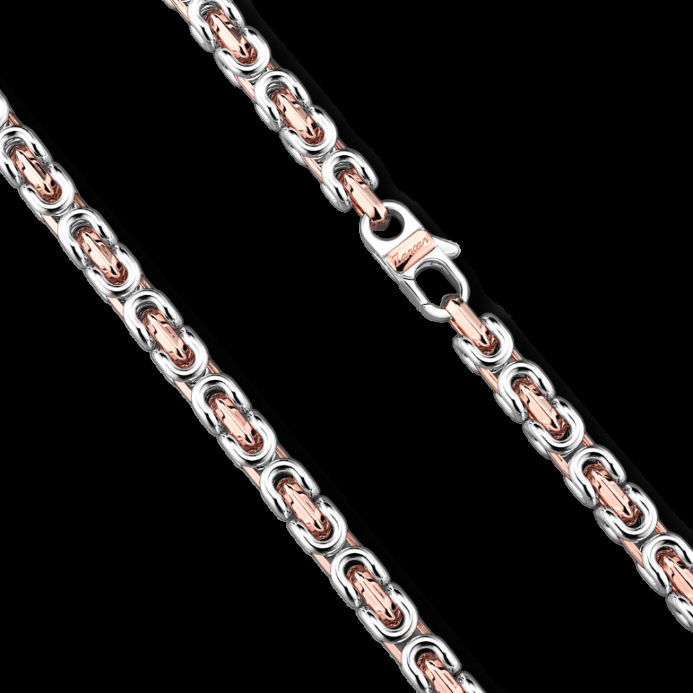 Zancan Collana da uomo Zancan a catena in argento e oro rosa 2025