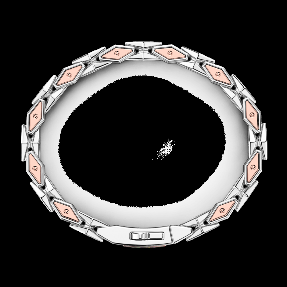 Zancan Bracciale da uomo Zancan in argento e oro rosa Consegna Veloce