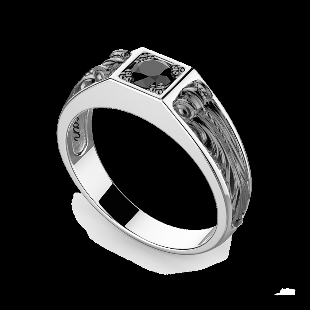 Zancan Anello Zancan in argento con pietra nera I Più Venduti