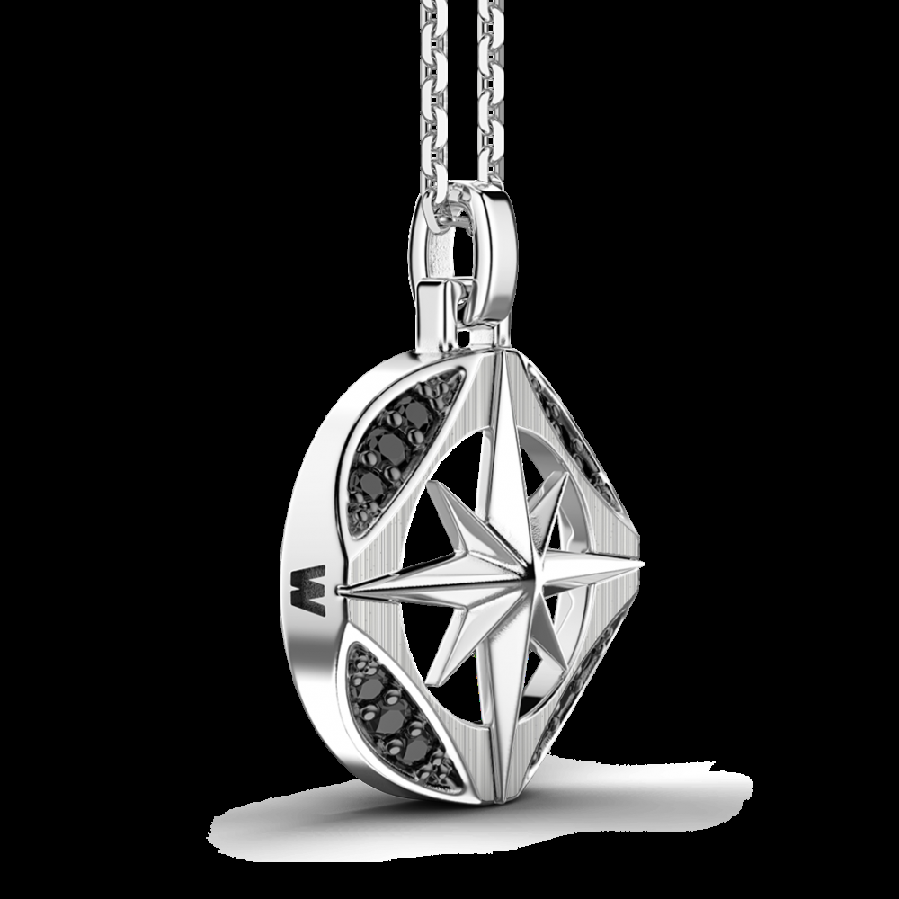 Zancan Collana Zancan in argento con pietre nere Nuovo