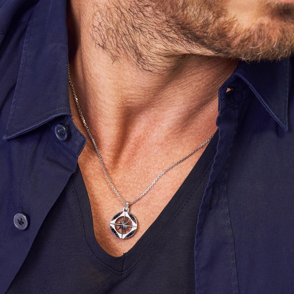 Zancan Collana Zancan in argento con pietre nere Nuovo
