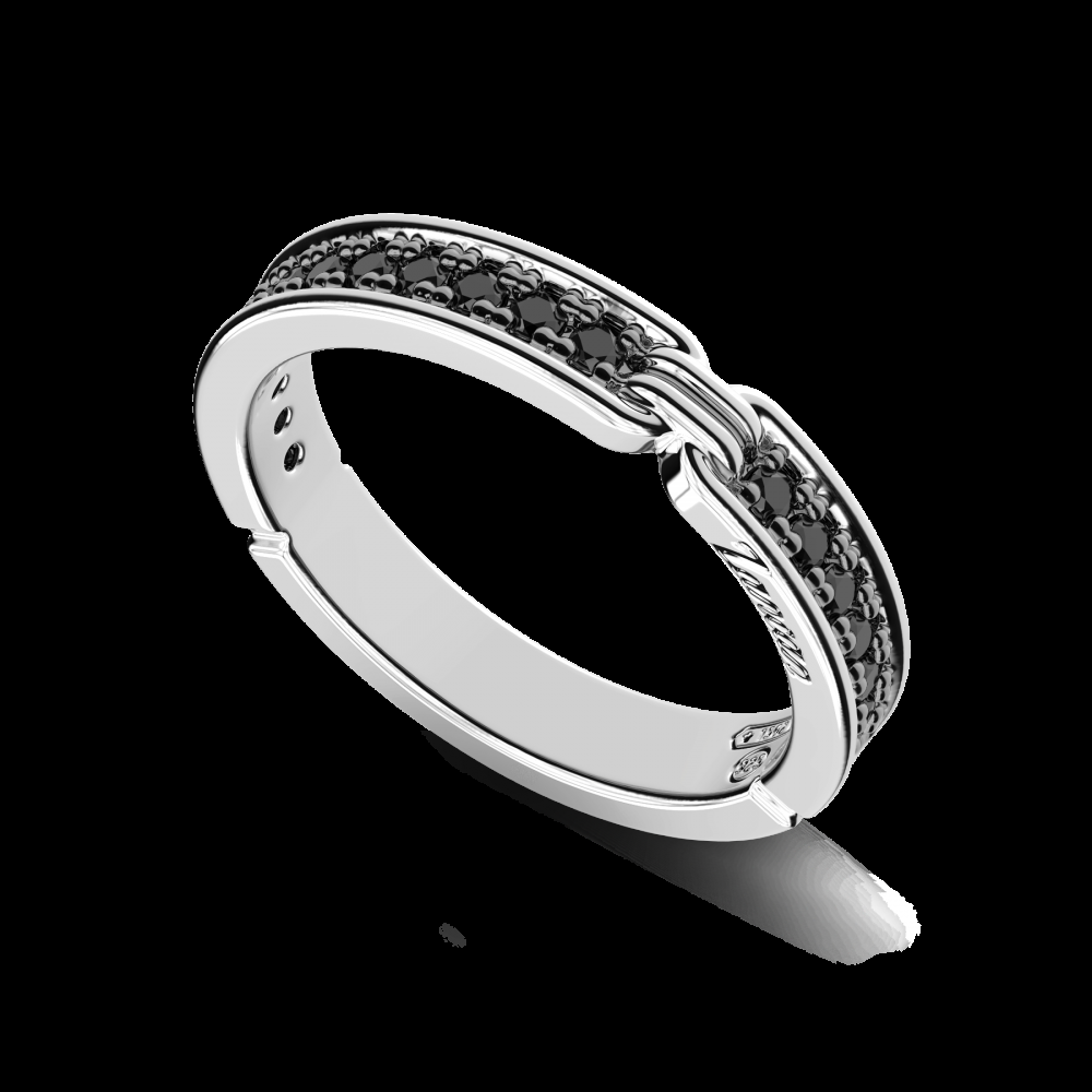 Zancan Anello Zancan in argento con pietre nere Fino Al -60%