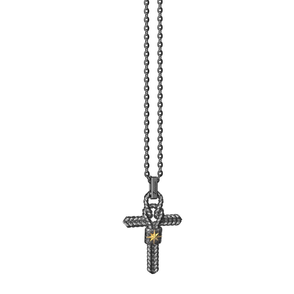 Zancan Collana in argento con croce e nodo piccolo Offerta