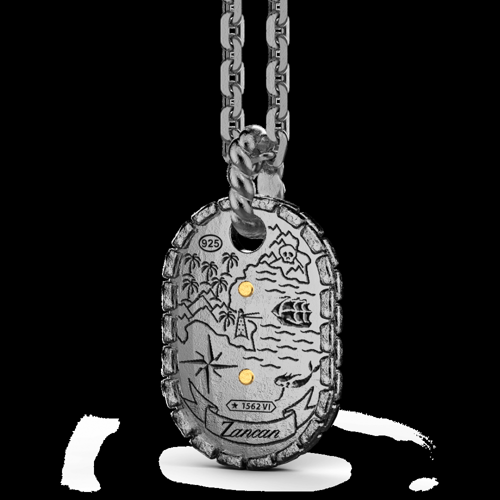 Zancan Collana Zancan in argento brunito con faro Vendita Economica