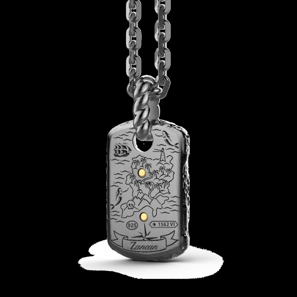 Zancan Collana Zancan in argento brunito con sommozzatore Vendite Flash