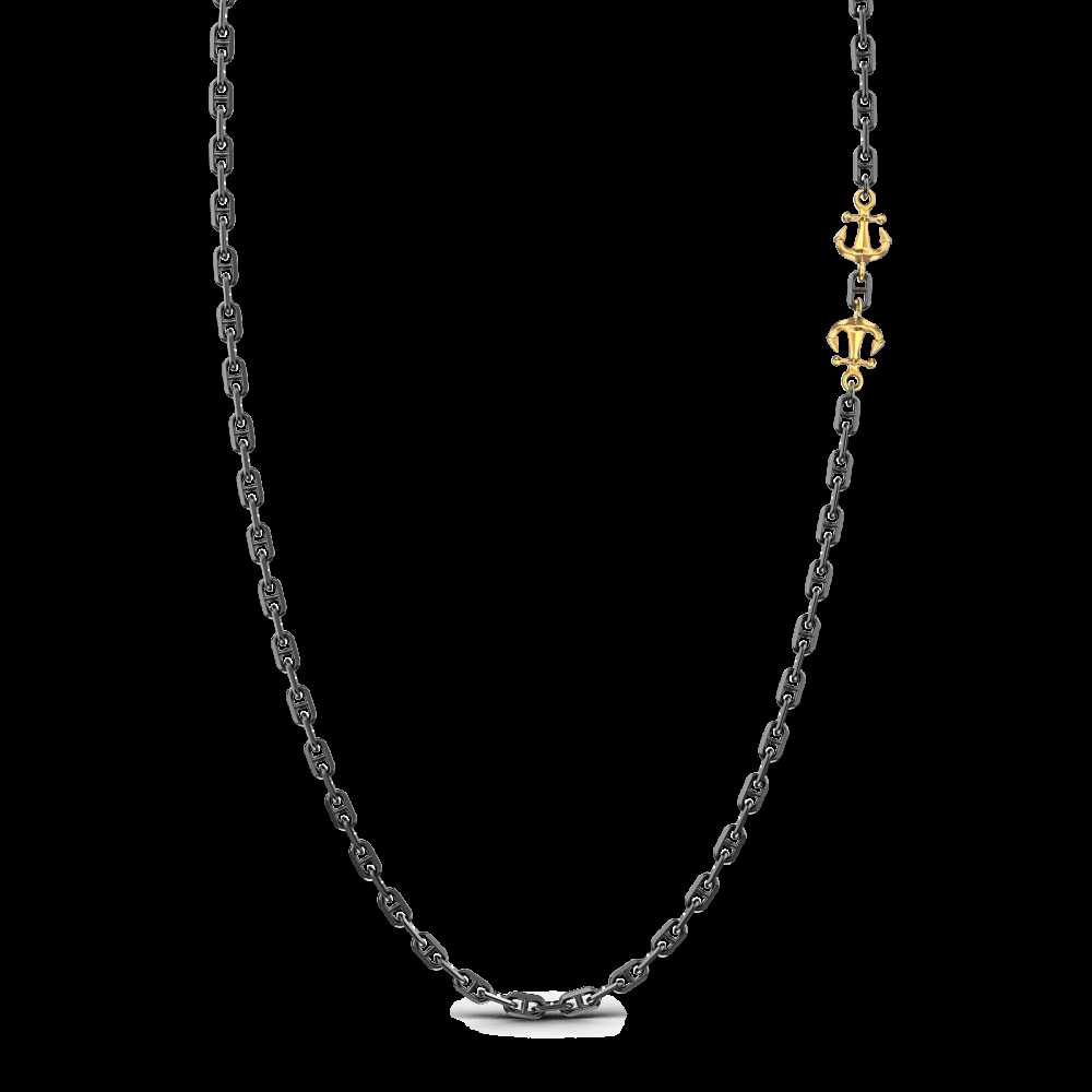 Zancan Collana in argento con ancore